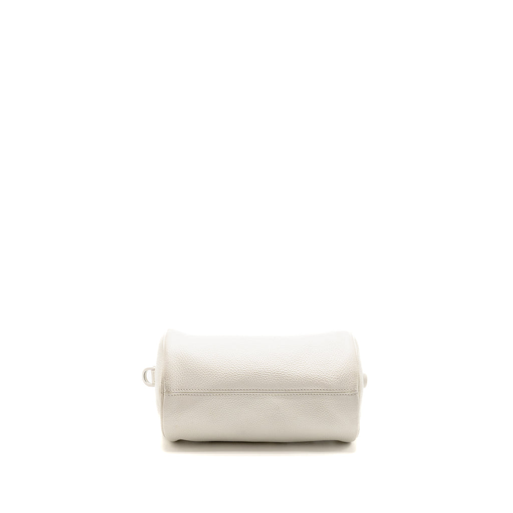 DIOR HOMME X DANIEL ARSHAM ROLLER MESSAGER BAG GRAINED CALFSKIN WHITE SHW