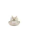 CHANEL 23K TRIPLE POCKET MINI BACKPACK CAVIAR WHITE LGHW (MICROCHIP)