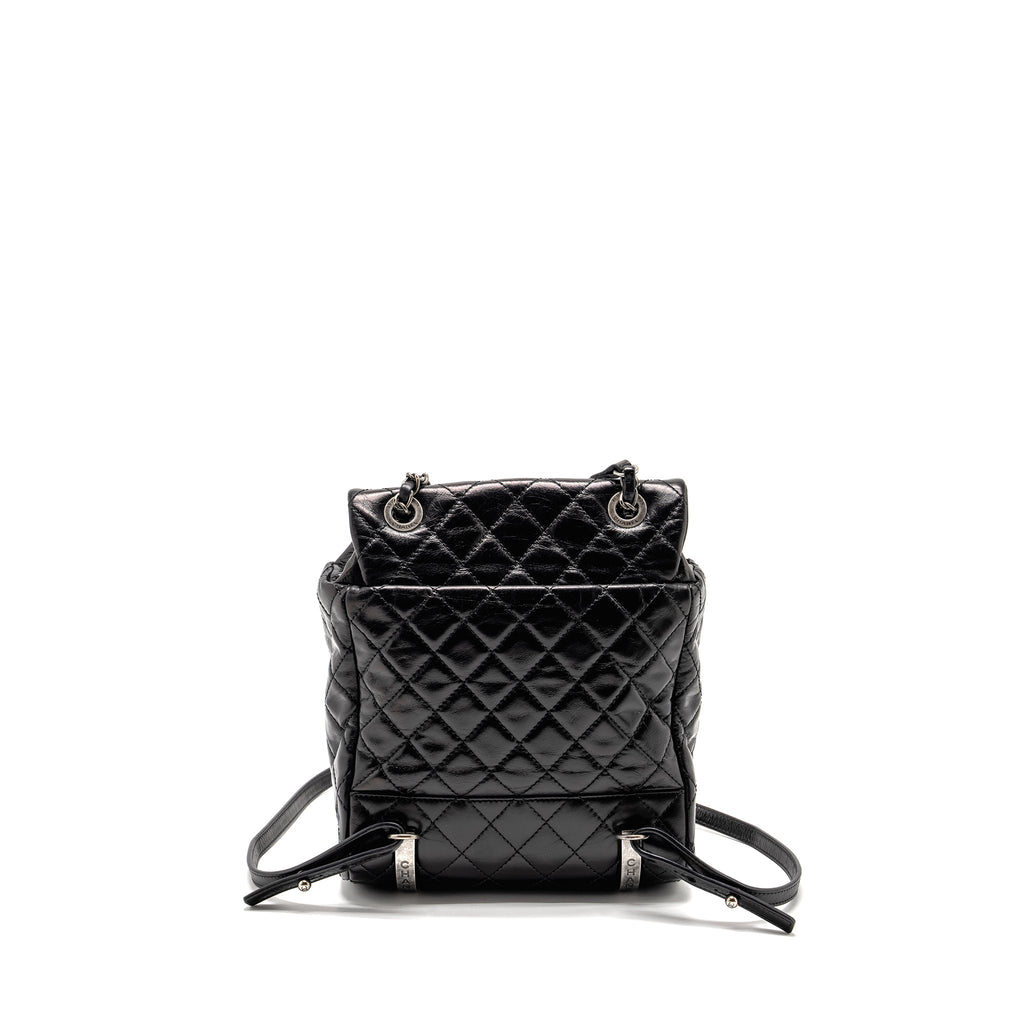CHANEL MOUNTAIN BACKPACK QUILTED CALFSKIN BLACK RUTHENIUM HARDWARE