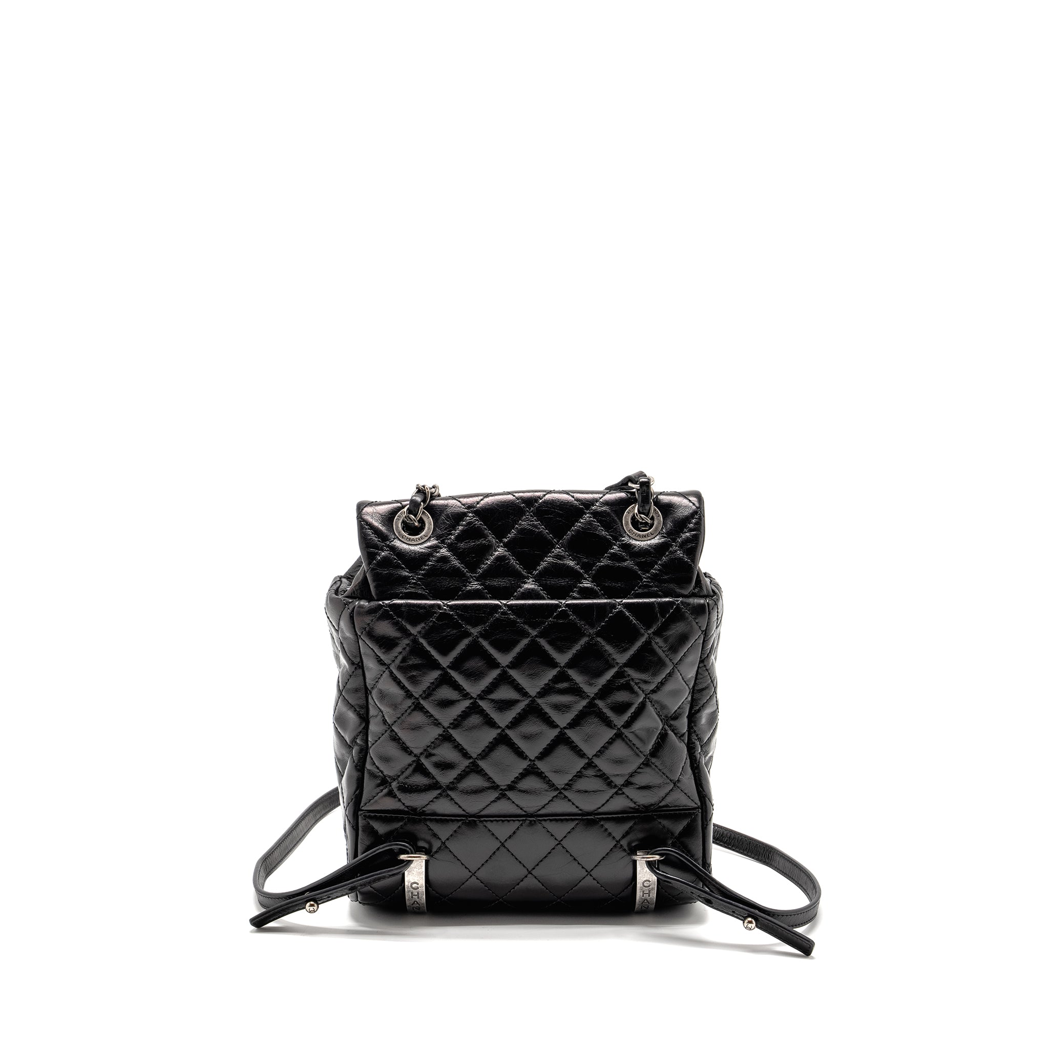 CHANEL MOUNTAIN BACKPACK QUILTED CALFSKIN BLACK RUTHENIUM HARDWARE