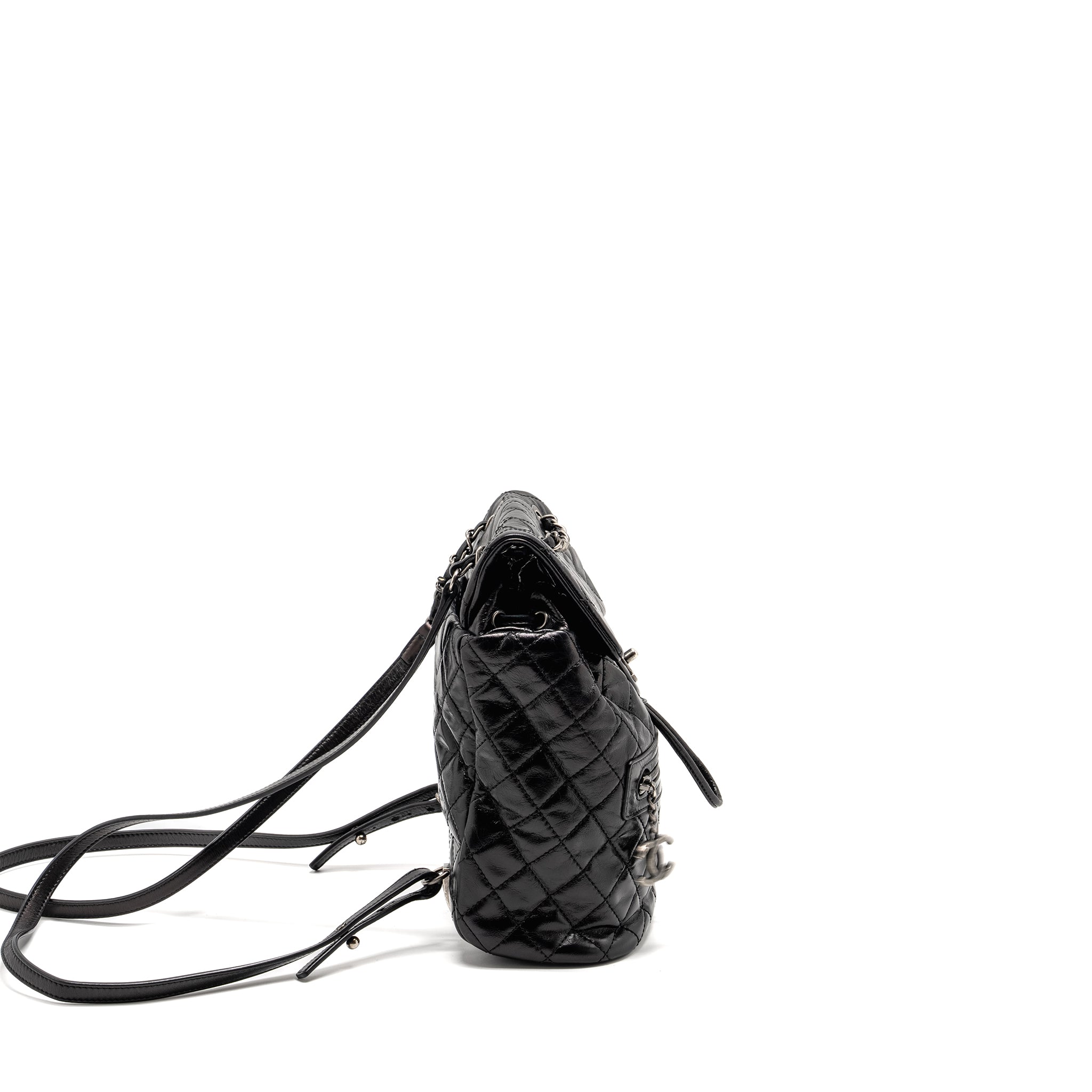 CHANEL MOUNTAIN BACKPACK QUILTED CALFSKIN BLACK RUTHENIUM HARDWARE