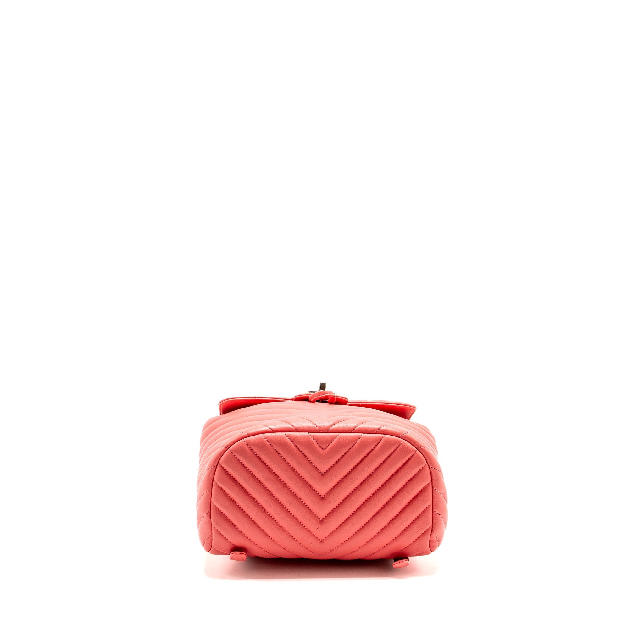 CHANEL SMALL URBAN SPIRIT BACKPACK CHEVRON CALFSKIN PINK SHW