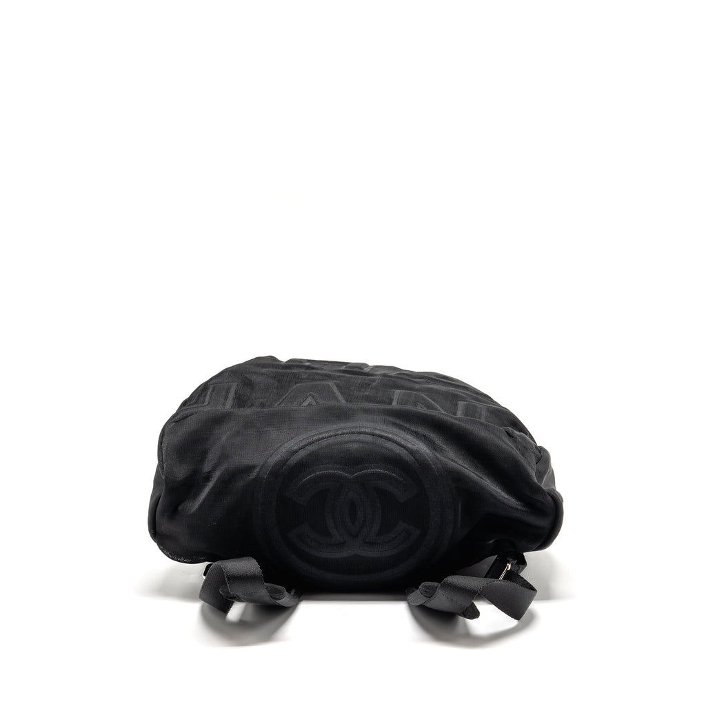 CHANEL COCO NEIGE BACKPACK MESH BLACK SHW