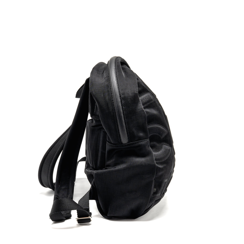 CHANEL COCO NEIGE BACKPACK MESH BLACK SHW