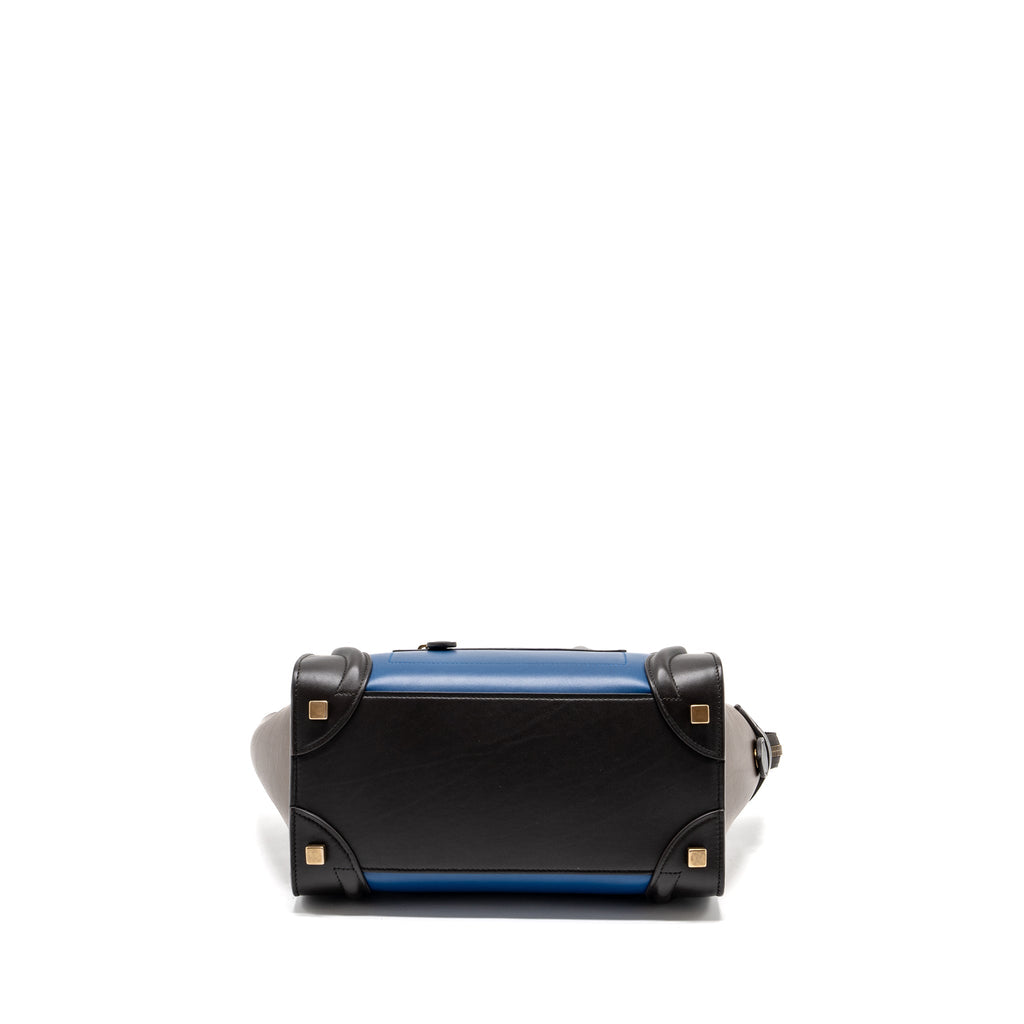 CELINE MICRO LUGGAGE BAG CALFSKIN MULTICOLOUR GHW
