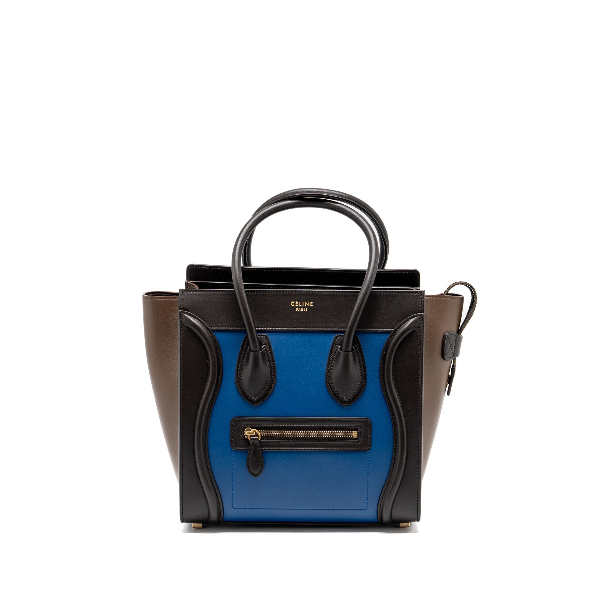 CELINE MICRO LUGGAGE BAG CALFSKIN MULTICOLOUR GHW