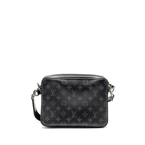 LOUIS VUITTON TRIO MESSANGER MONOGRAM ECLIPSE CANVAS BLACK/GREY WITH BLACK HARDWARE