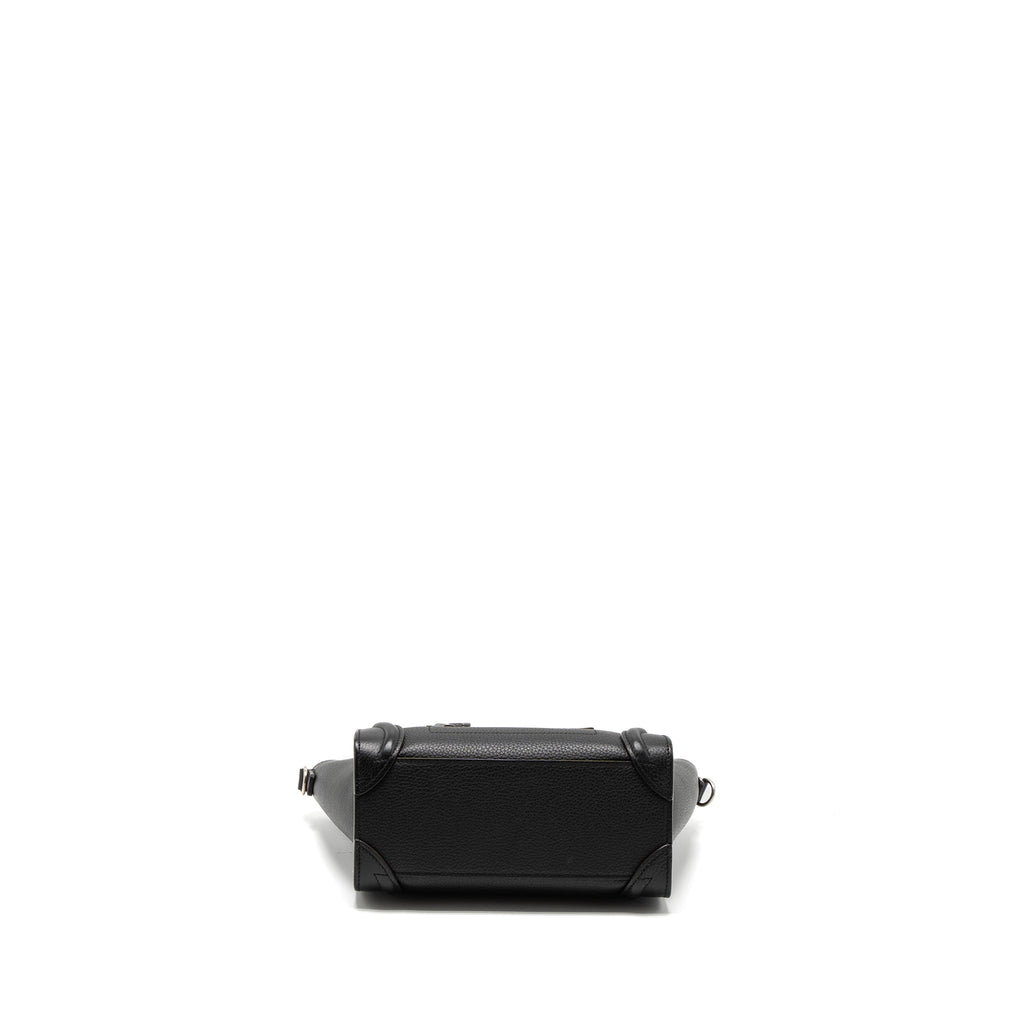 CELINE NANO LUGGAGE BAG CALFSKIN BLACK SHW
