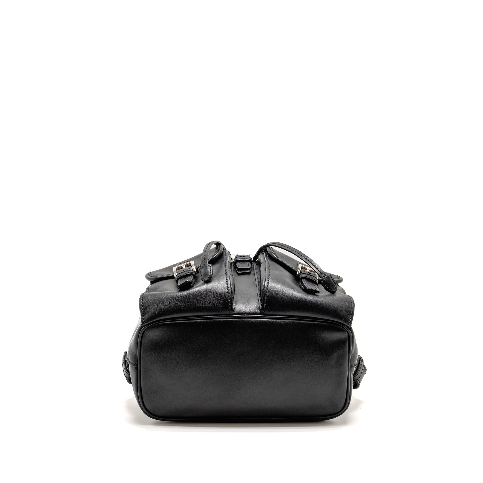PRADA ZAINETTO BACKPACK LEATHER BLACK SHW