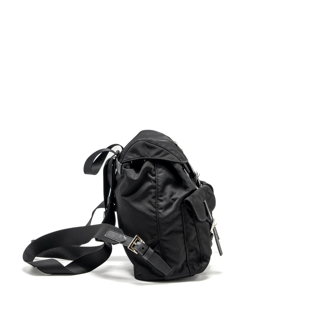 PRADA SMALL RE-NYLON BACKPACK BLACK SHW