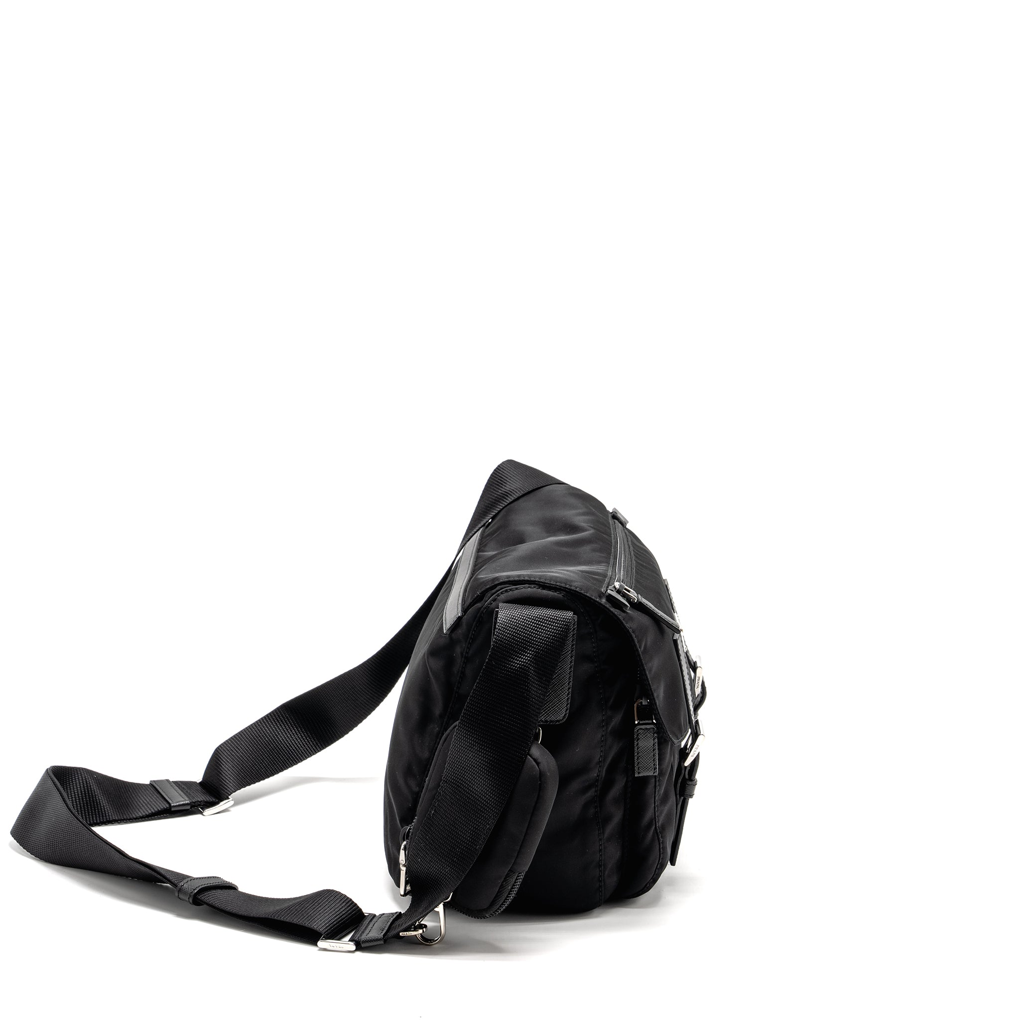 PRADA MESSENGER BAG RE-NYLON BLACK SHW