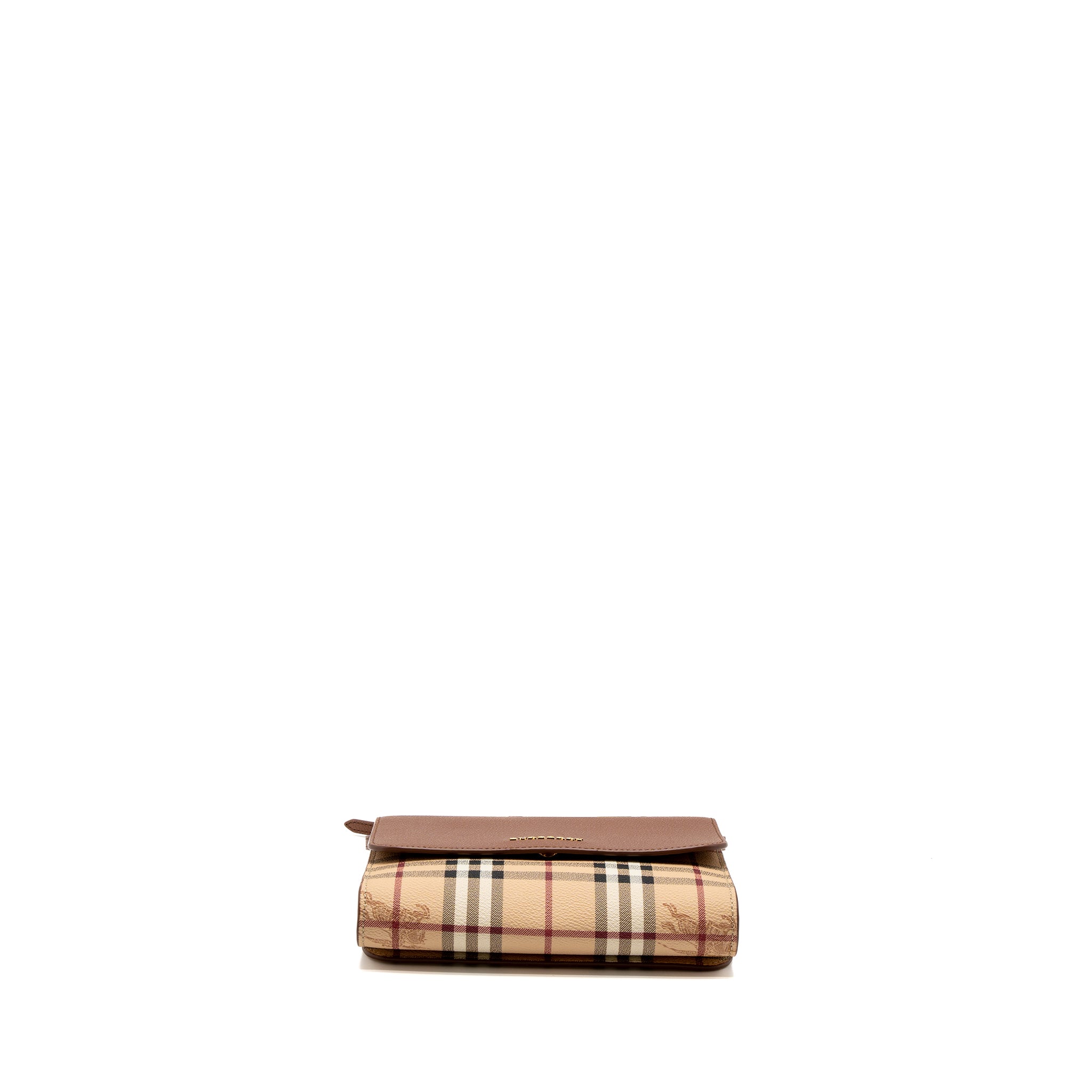 BURBERRY FLAP MESSENGER CROSSBODY BAG CALFSKIN BROWN/MULTICOLOUR GHW