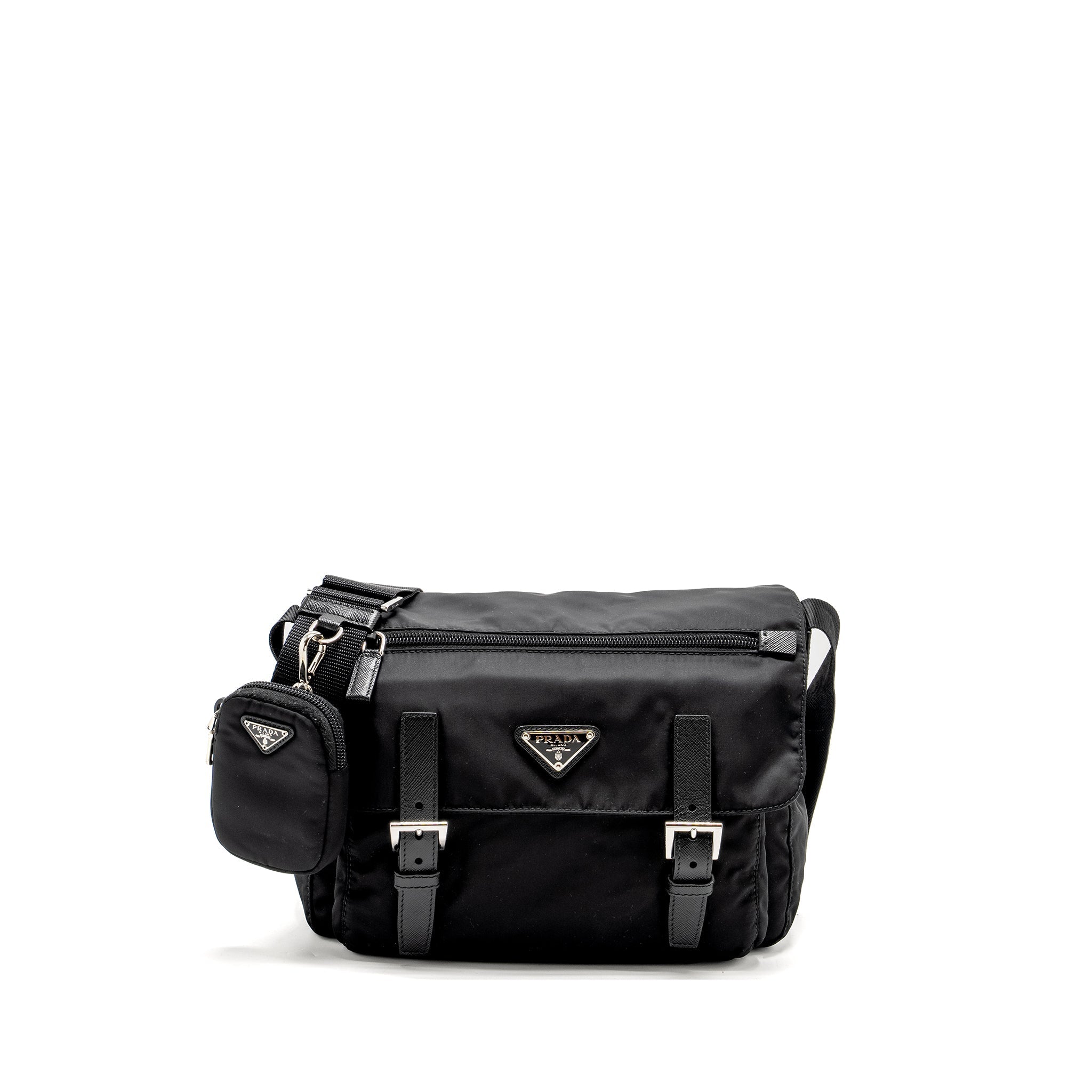 PRADA MESSENGER BAG RE-NYLON BLACK SHW