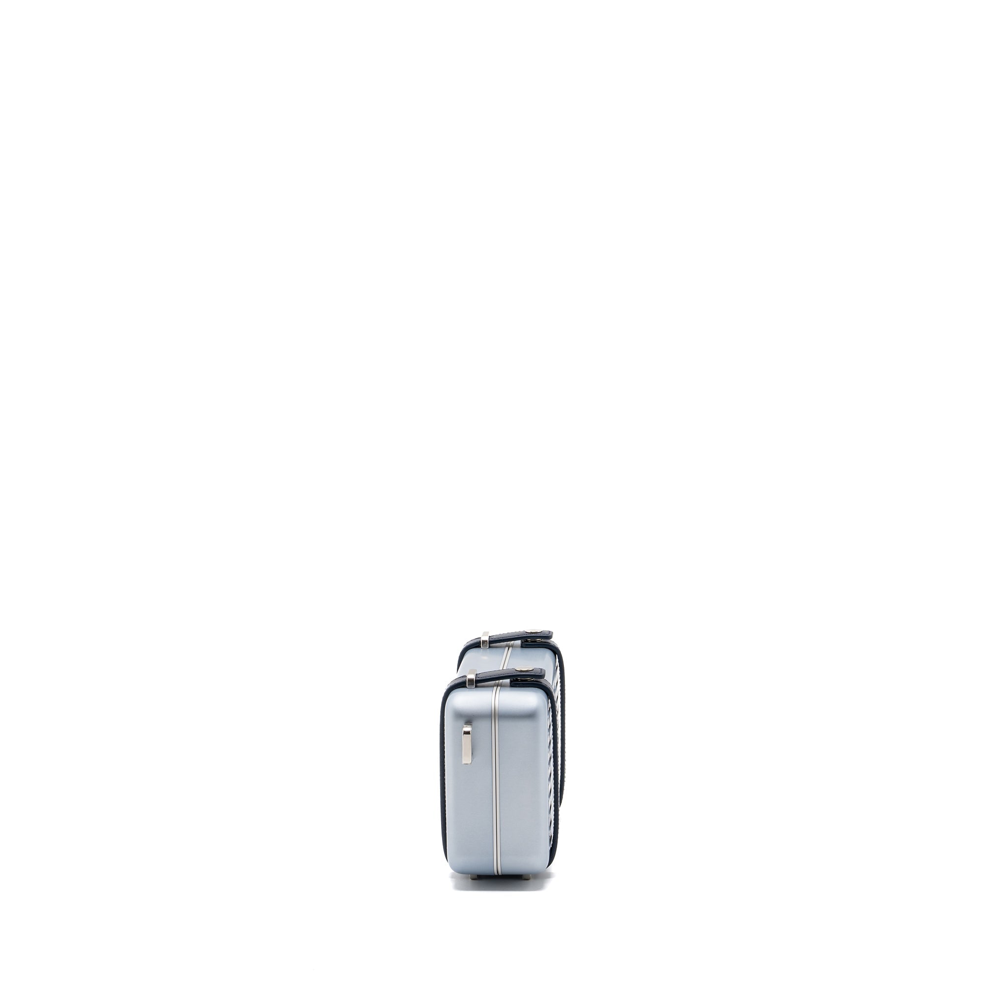DIOR X RIMOWA CLUTCH TRUNK BAG ALUMINIUM / CALFSKIN SILVER / BLACK SHW