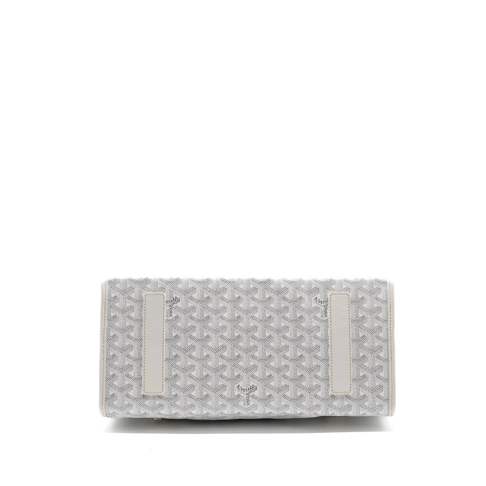 GOYARD SAINT LEGER BACKPACK GOYARDINE CANVAS WHITE SHW