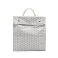 GOYARD SAINT LEGER BACKPACK GOYARDINE CANVAS WHITE SHW