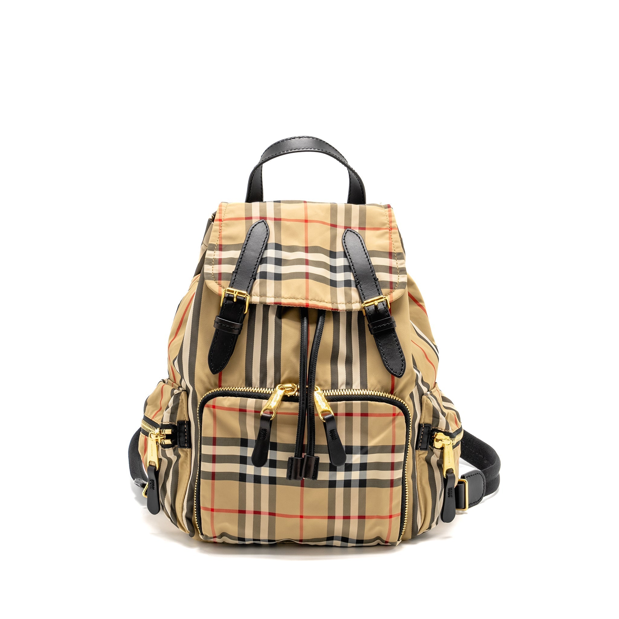 BURBERRY MEDIUM BACKPACK NYLON MULTICOLOUR GHW