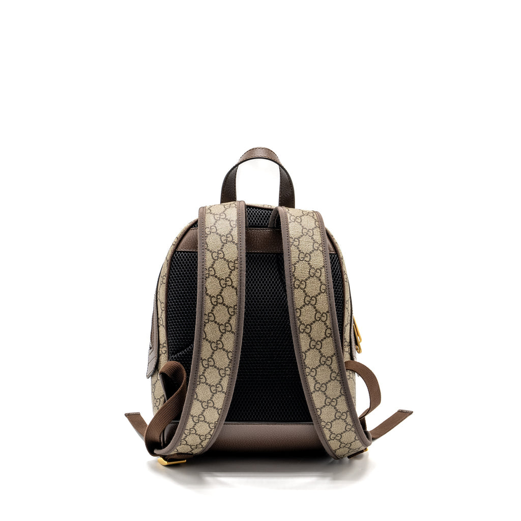 GUCCI SMALL GG OPHIDIA BACKPACK GG SUPREME CANVAS/ CALFSKIN GHW