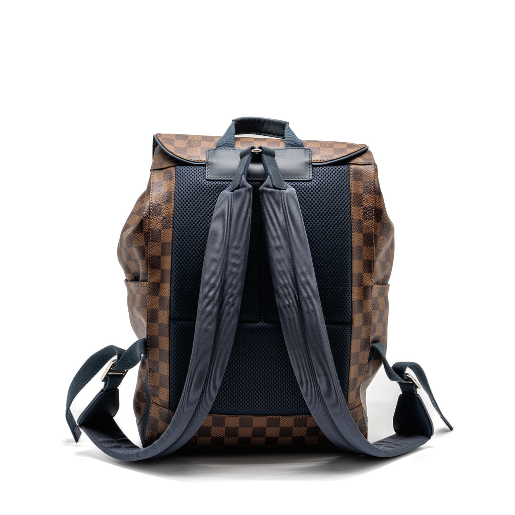 LOUIS VUITTON RUNNER BACKPACK DAMIER EBENE CANVAS/LEATHER SHW