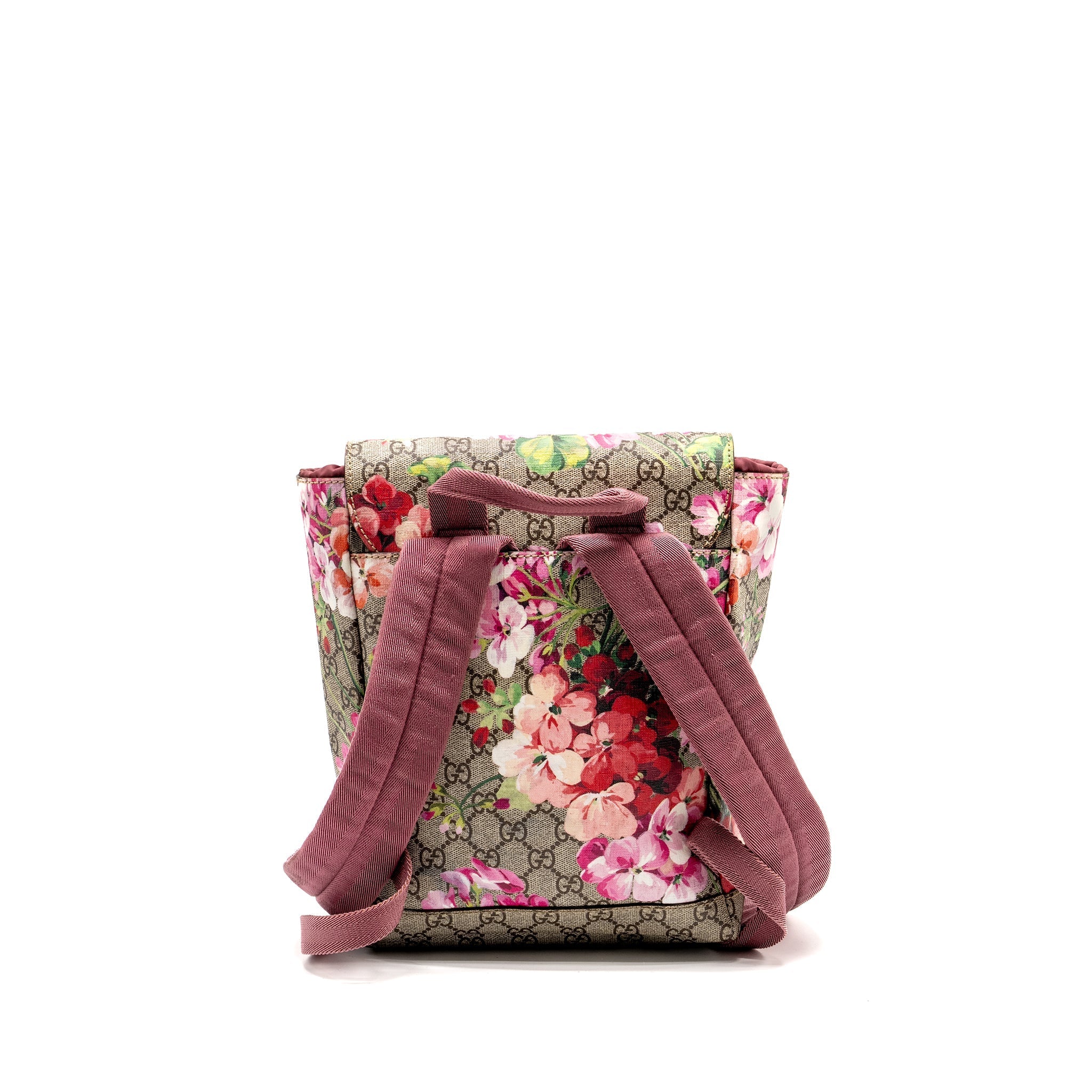 GUCCI BACKPACK FLOWER PRINTED GG SUPREME CANVAS MULTICOLOUR SHW