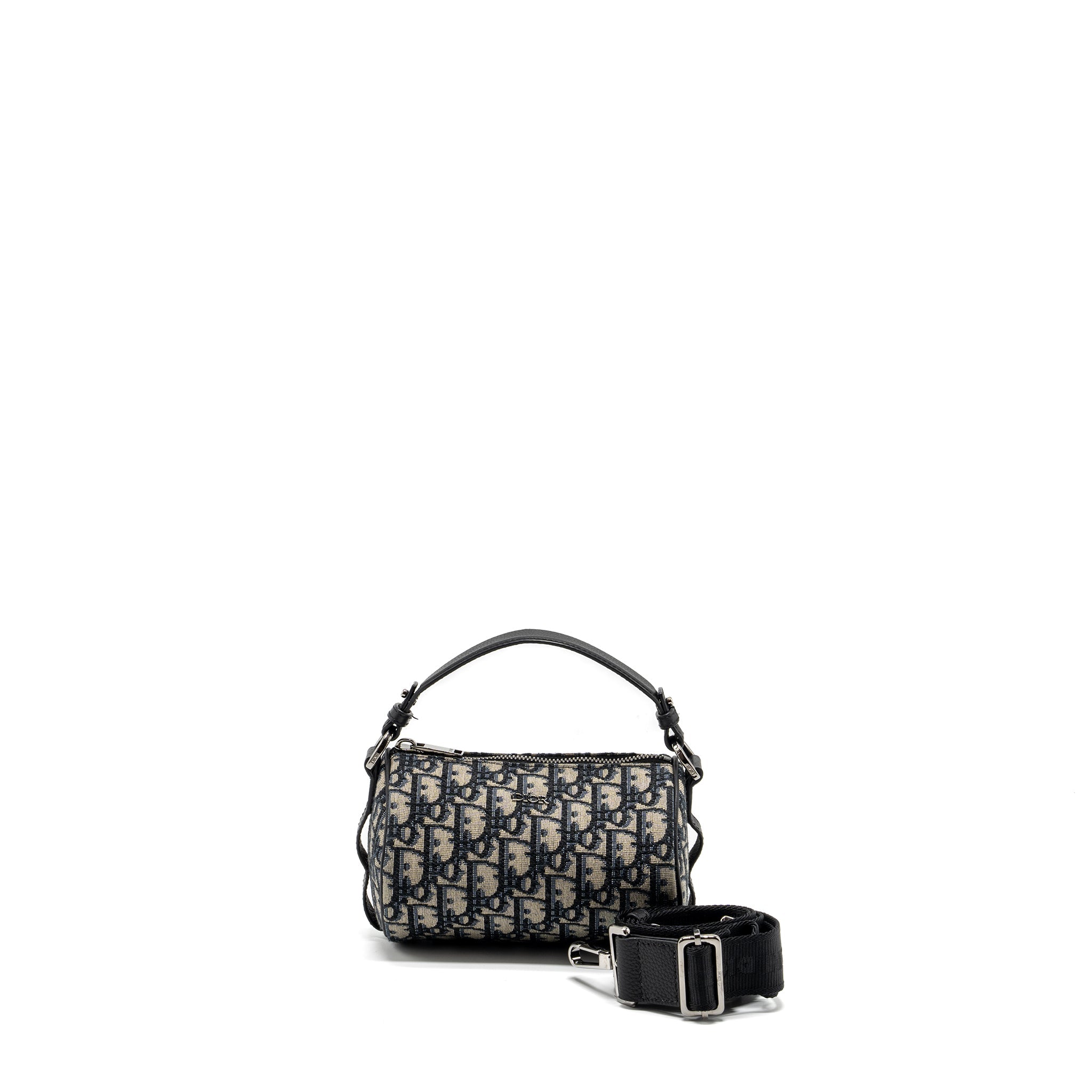 DIOR HOMME MESSENGER ROLLER BLUE OBLIQUE CANVAS SHW
