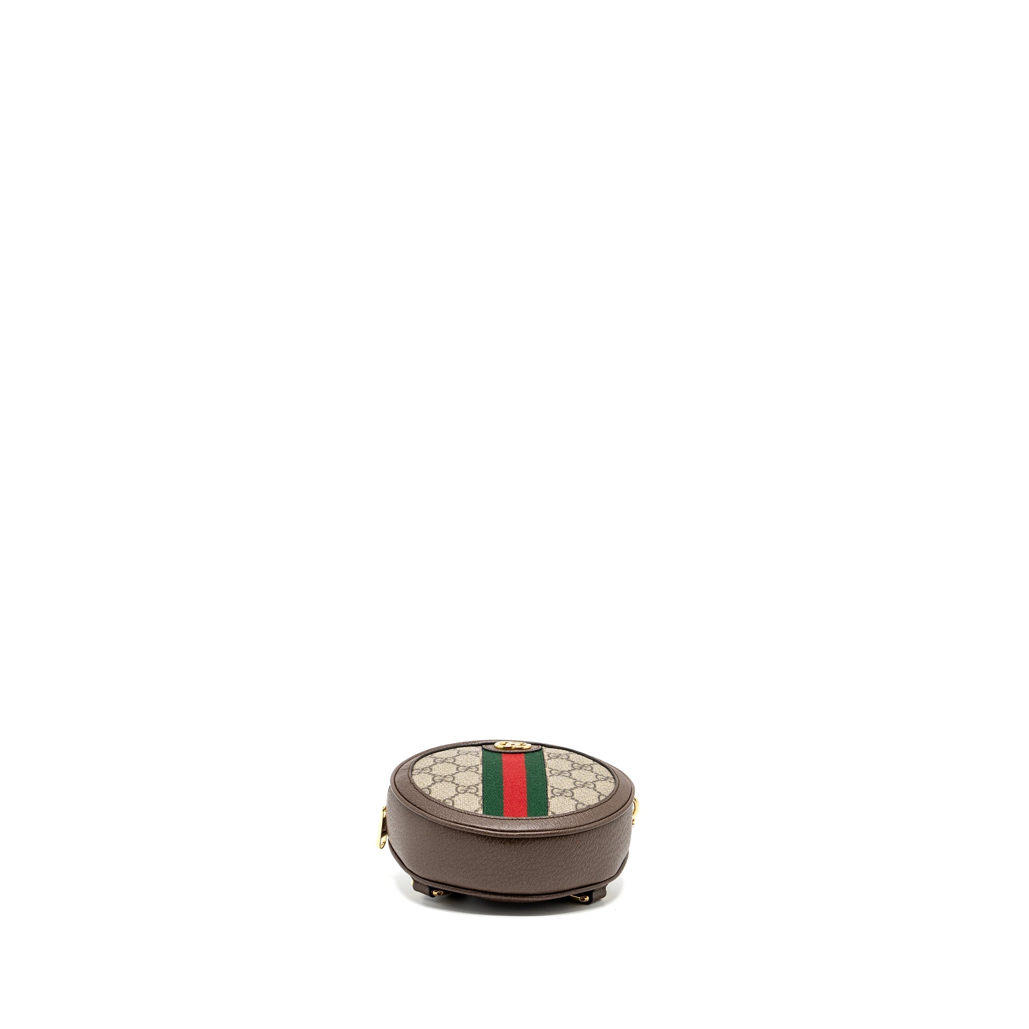GUCCI ROUND OPHIDIA BACKPACK GG SUPREME CANVAS GHW