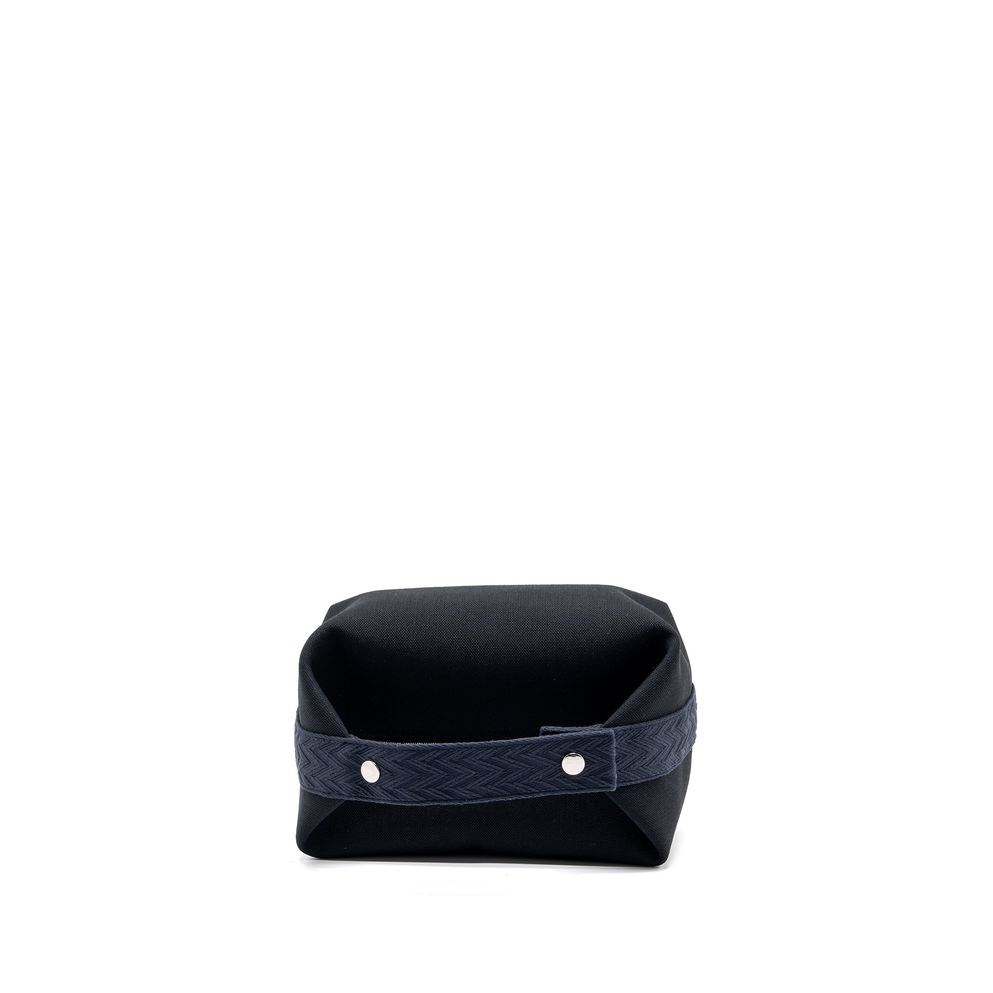HERMES TROUSSE DE TOILETTE BRIDE A BRAC TRAVEL POUCH CANVAS BLACK/BLUE NUIT SHW