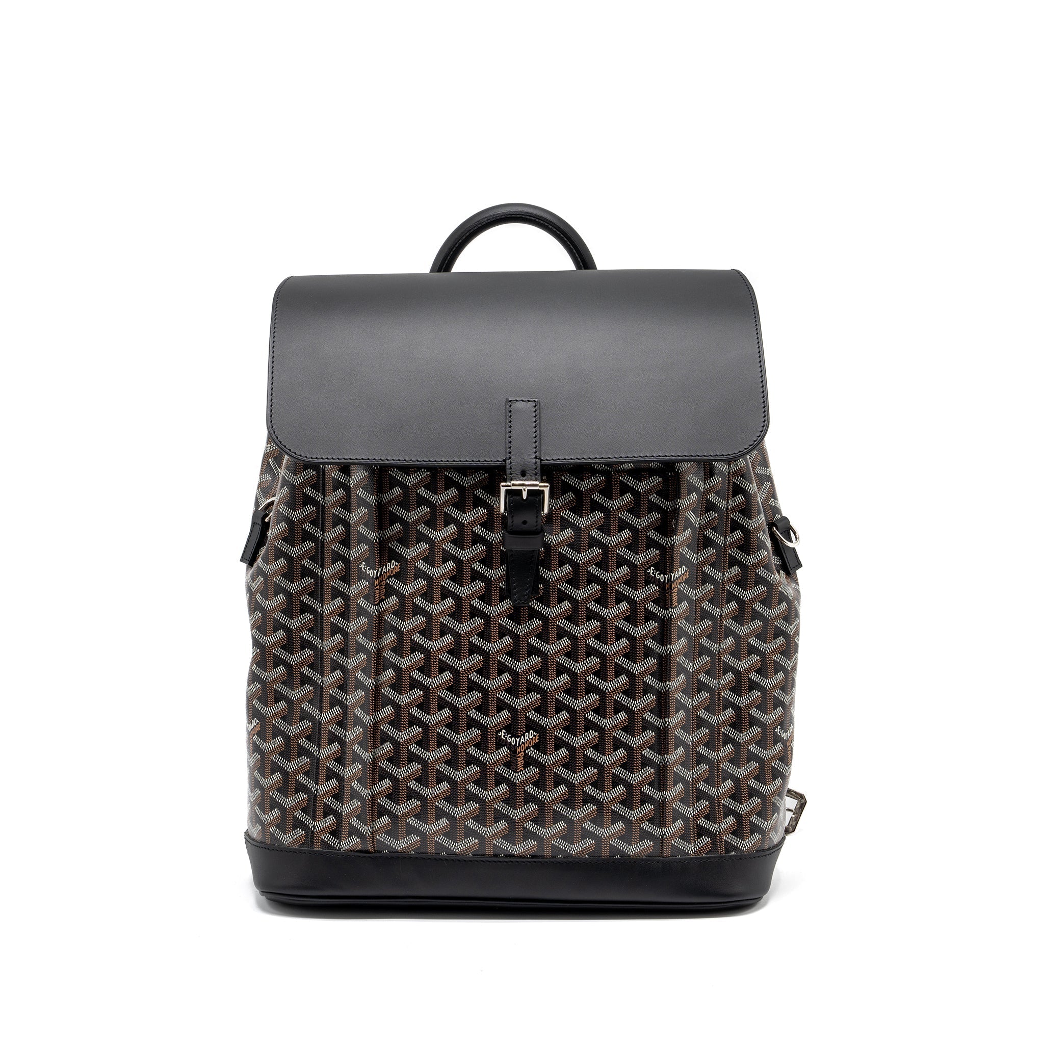 GOYARD ALPIN BACKPACK GOYARDINE CANVAS BLACK SHW
