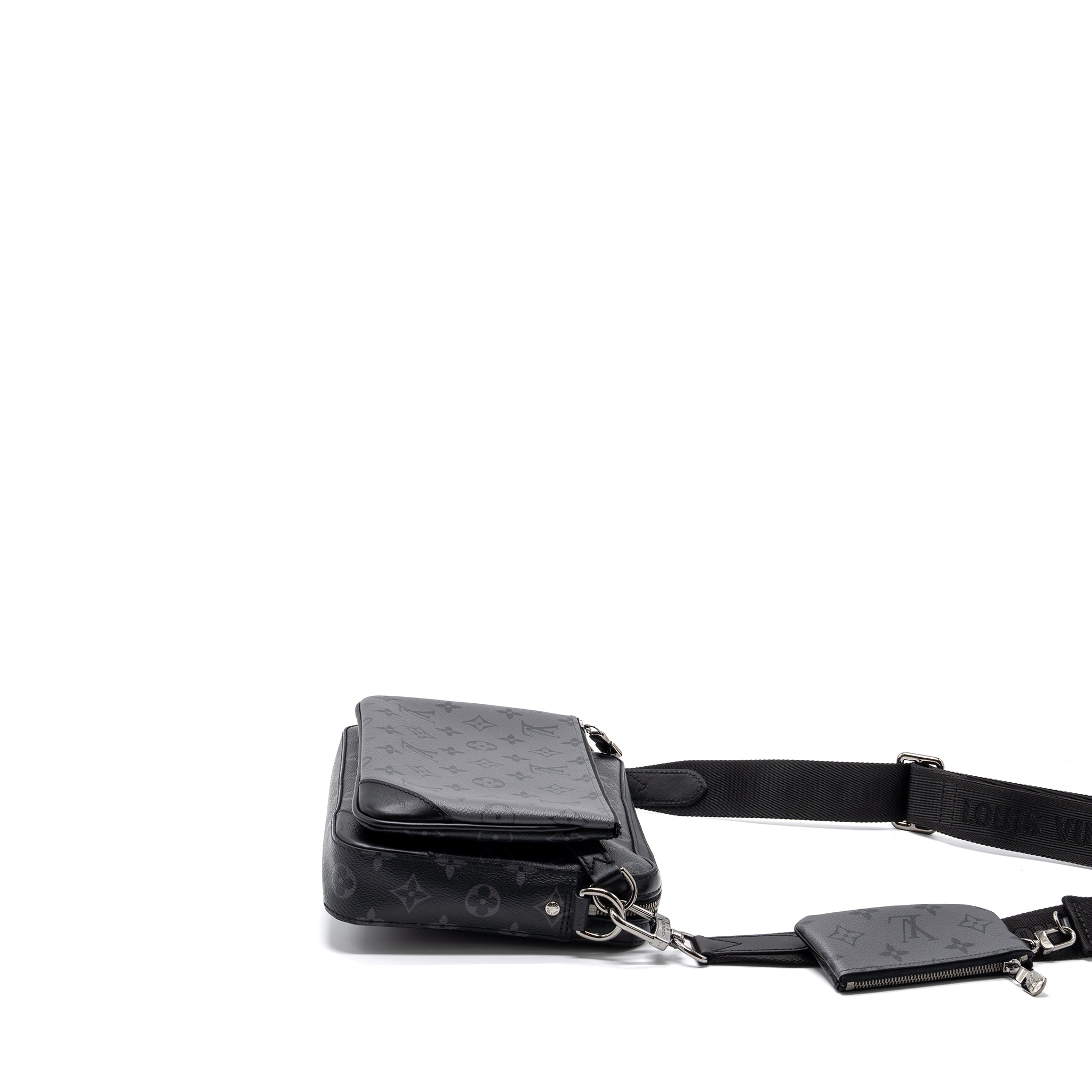 LOUIS VUITTON TRIO MESSENGER BAG MONOGRAM ECLIPSE SHW