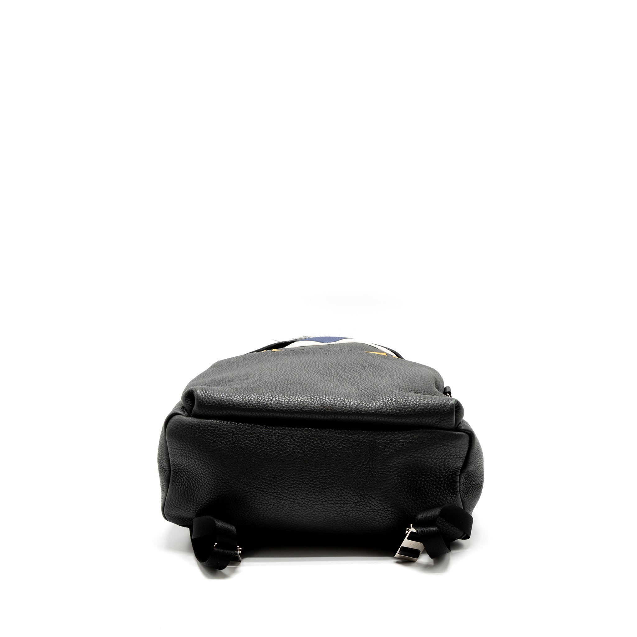 FENDI LARGE BACKPACK CALFSKIN/FUR/CROCODILE BLACK/MULTICOLOUR SHW