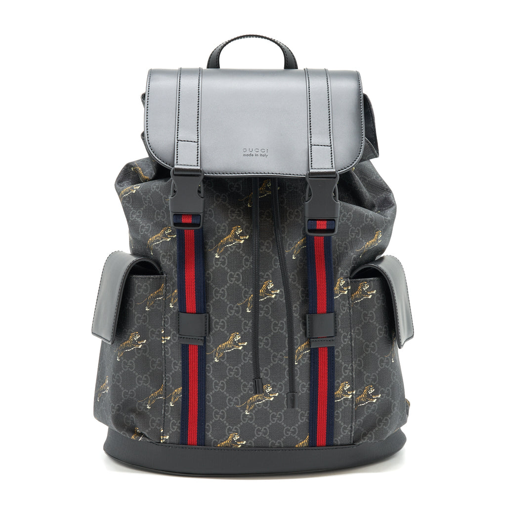 GUCCI MEN BLACK BACKPACK