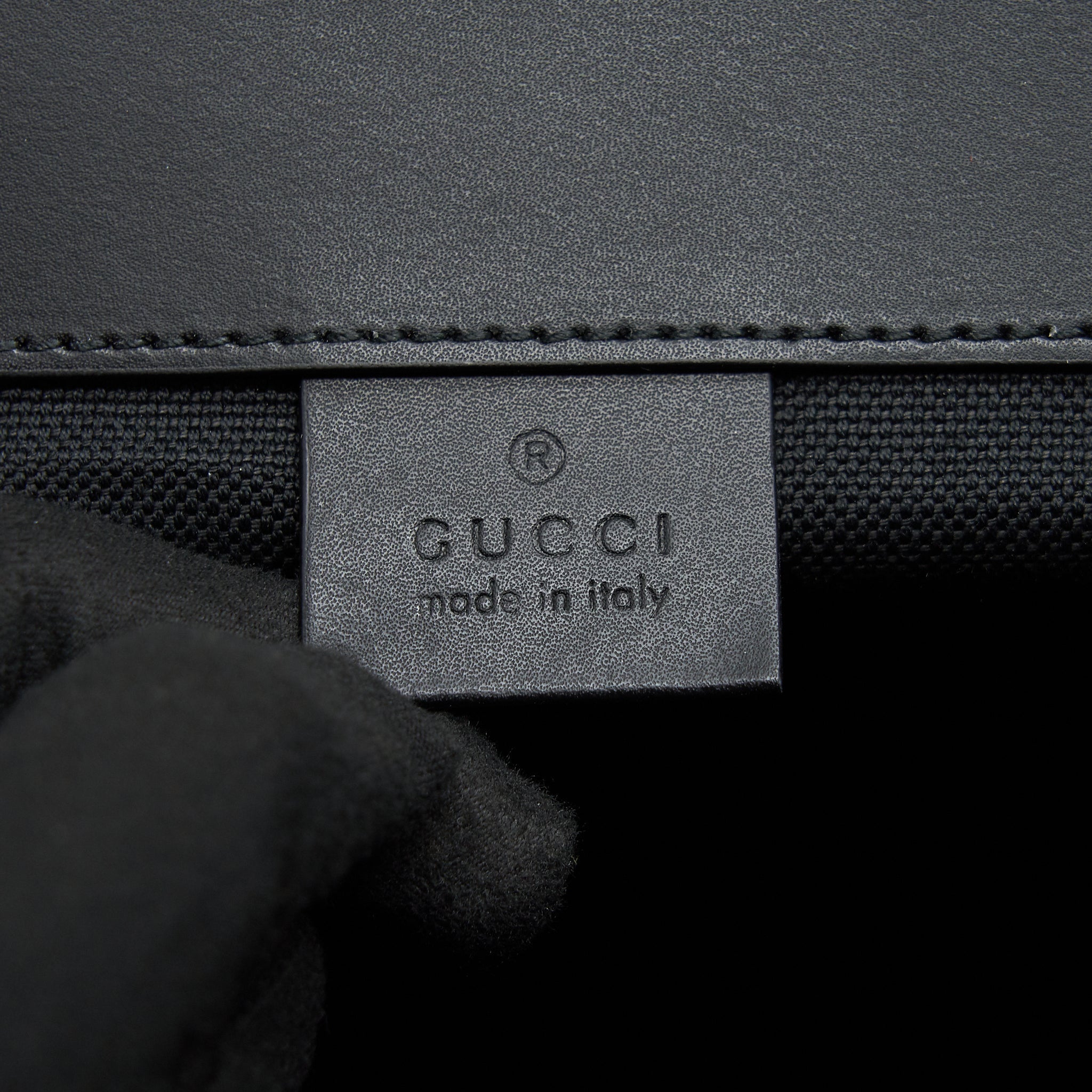GUCCI MEN BLACK BACKPACK