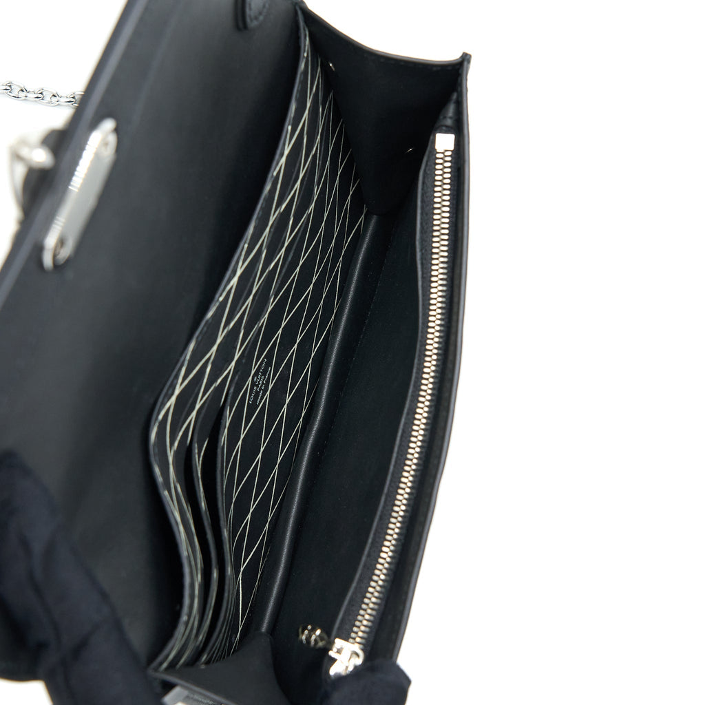 LOUIS VUITTON TRUNK CHAIN WALLET EPI BLACK SHW