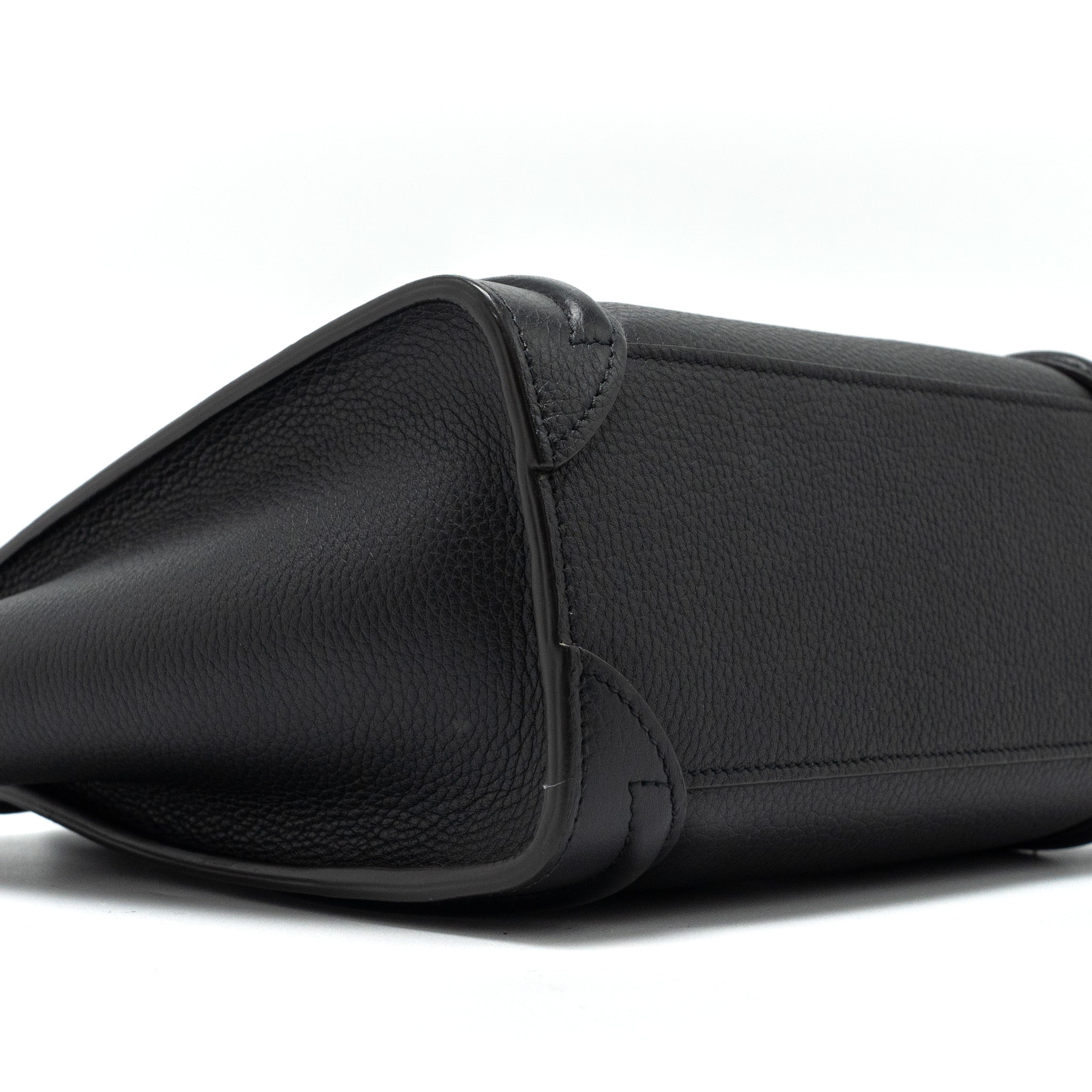 CELINE NANO LUGGAGE BAG CALFSKIN BLACK SHW