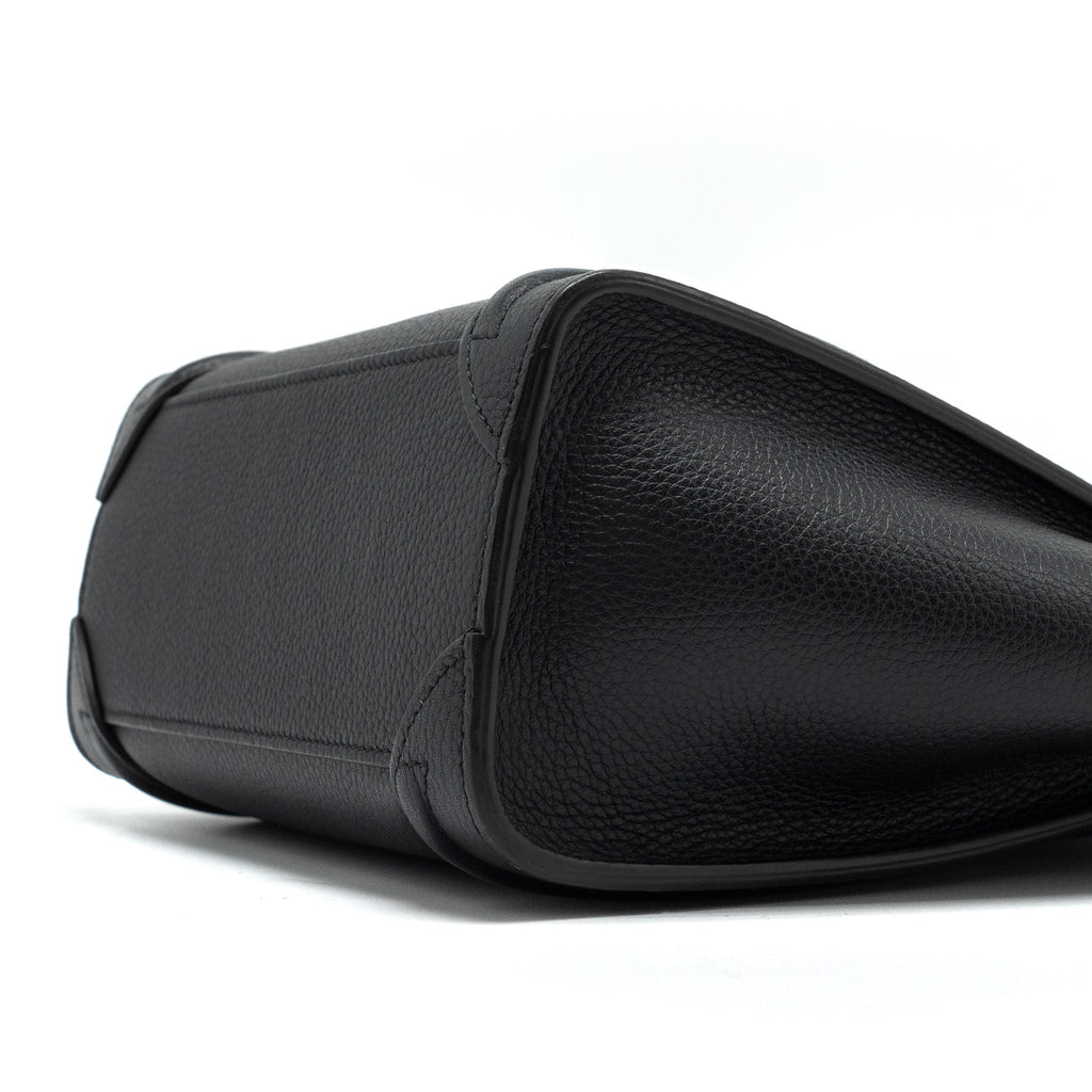 CELINE NANO LUGGAGE BAG CALFSKIN BLACK SHW