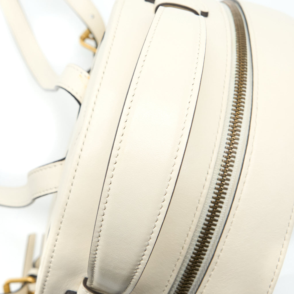 GUCCI GG MARMONT BACKPACK CALFSKIN WHITE GHW