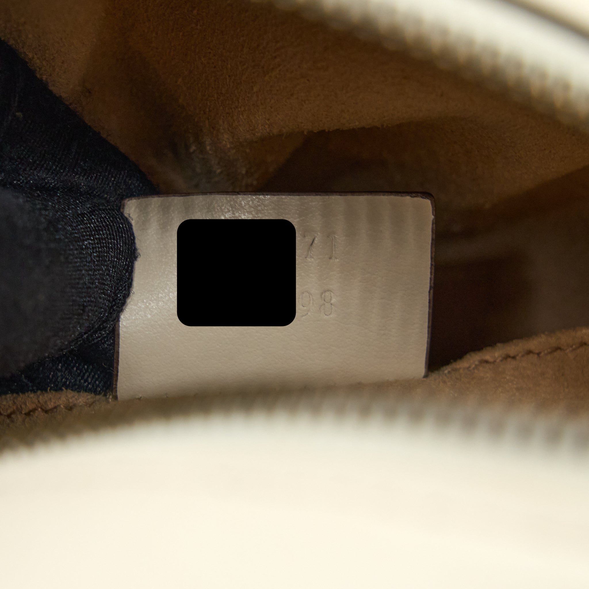 GUCCI GG MARMONT BACKPACK CALFSKIN WHITE GHW