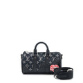 LOUIS VUITTON KEEPALL XS DENIM BLACK/LEATHER SHW