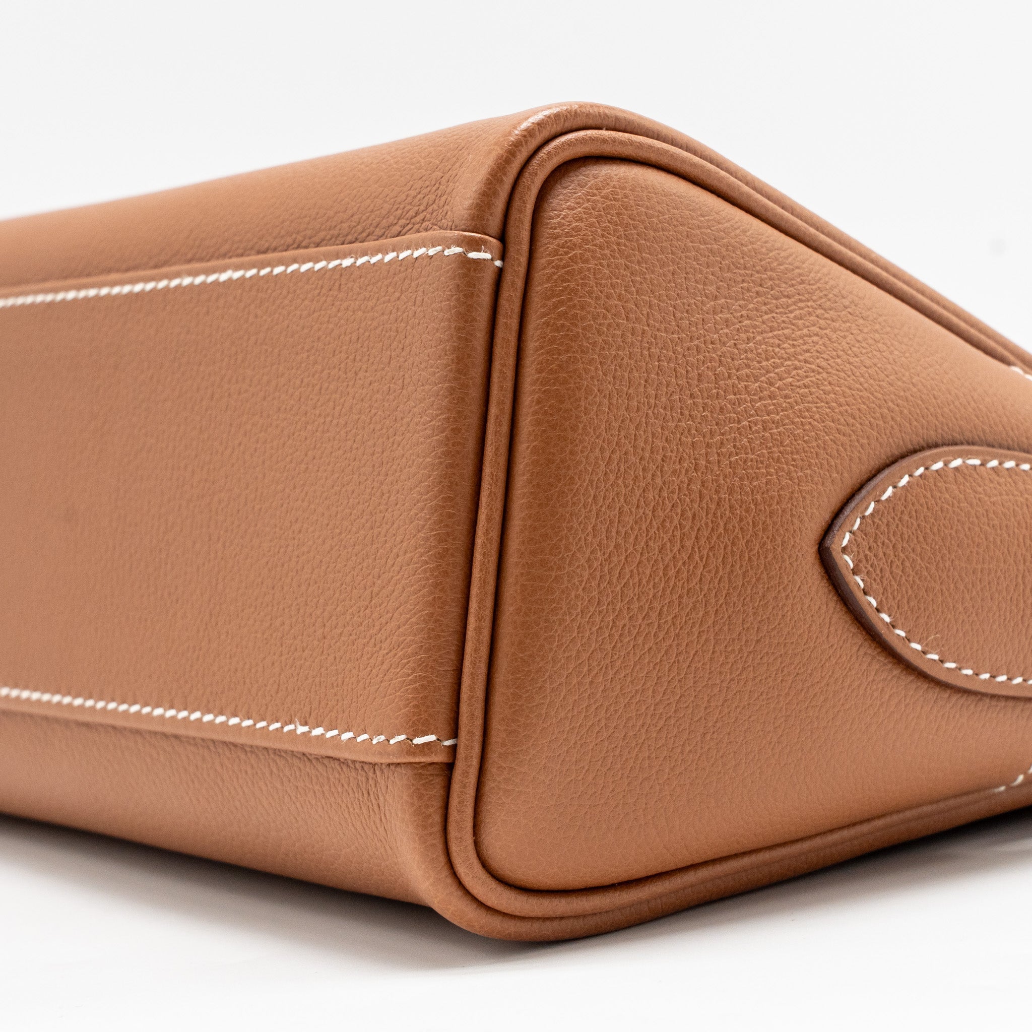HERMES KELLY MESSENGER PM BAG EVERCOLOR GOLD SHW
