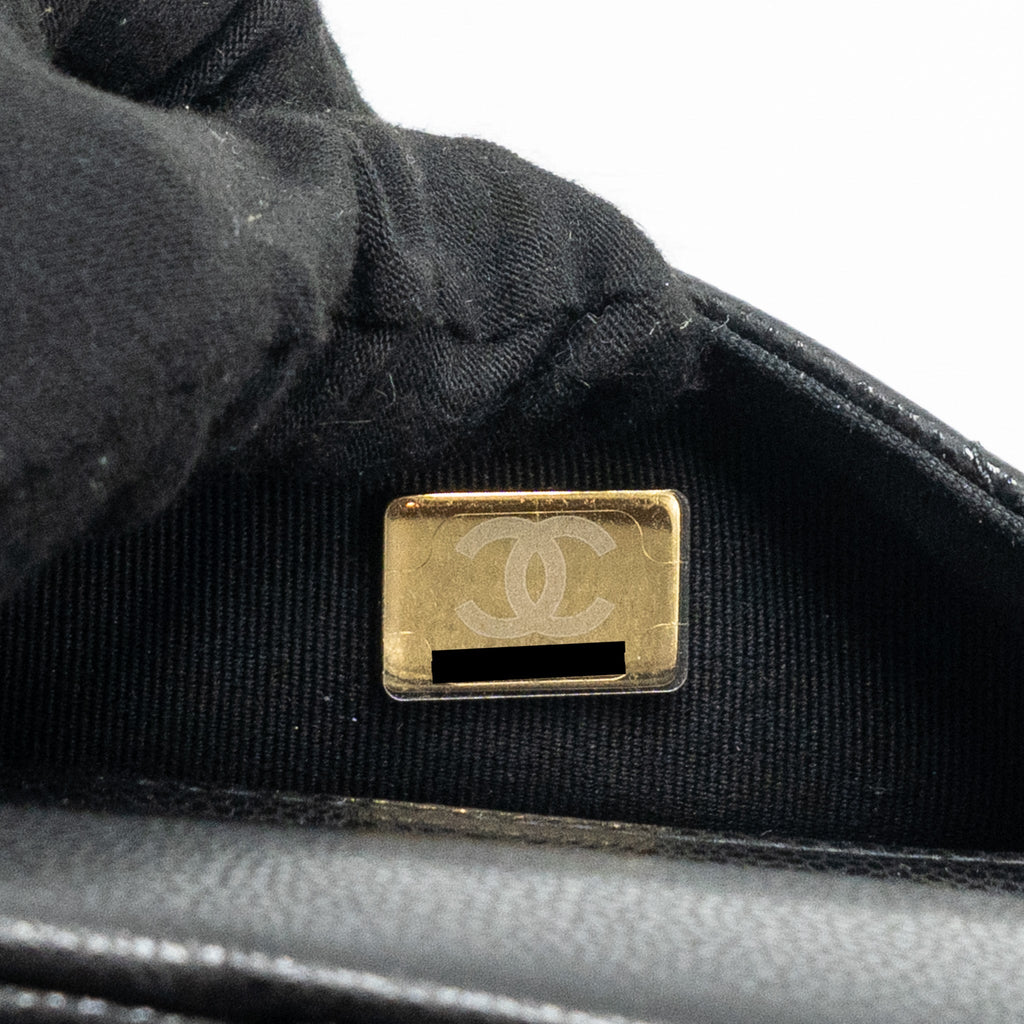 CHANEL 23K TRIPLE POCKET BACKPACK CAVIAR BLACK LGHW (MICROCHIP)