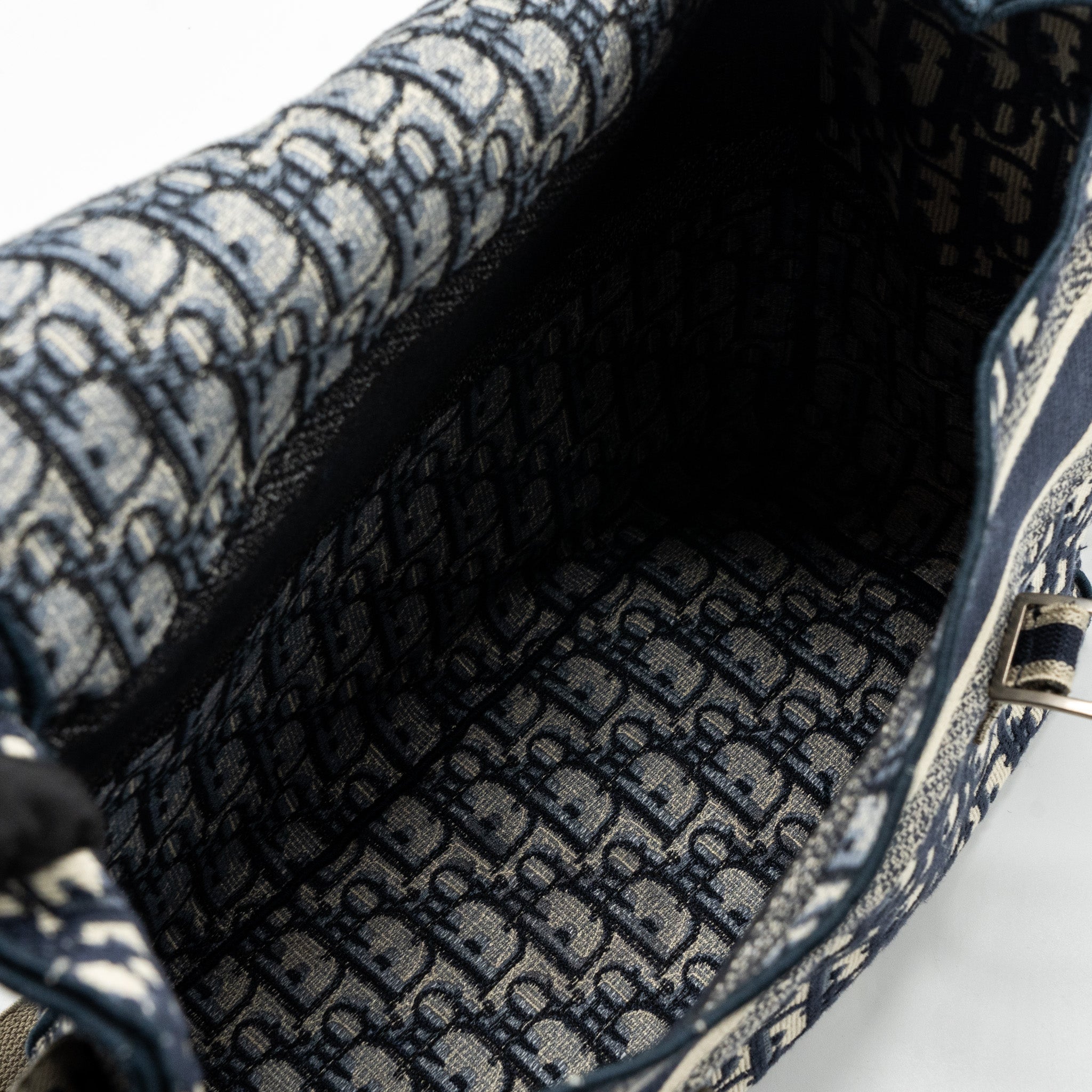 DIOR DIORCAMP MESSENGER BAG BLUE OBLIQUE EMBROIDERY SHW