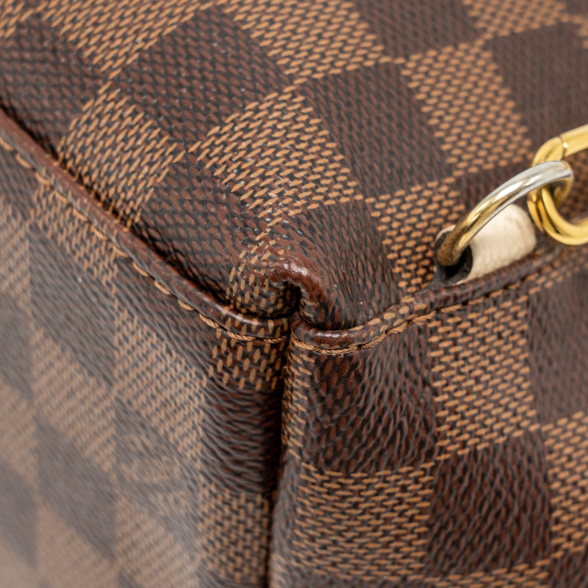 LOUIS VUITTON CLAPTON BACKPACK DAMIER EBENE/LIGHT PINK GHW