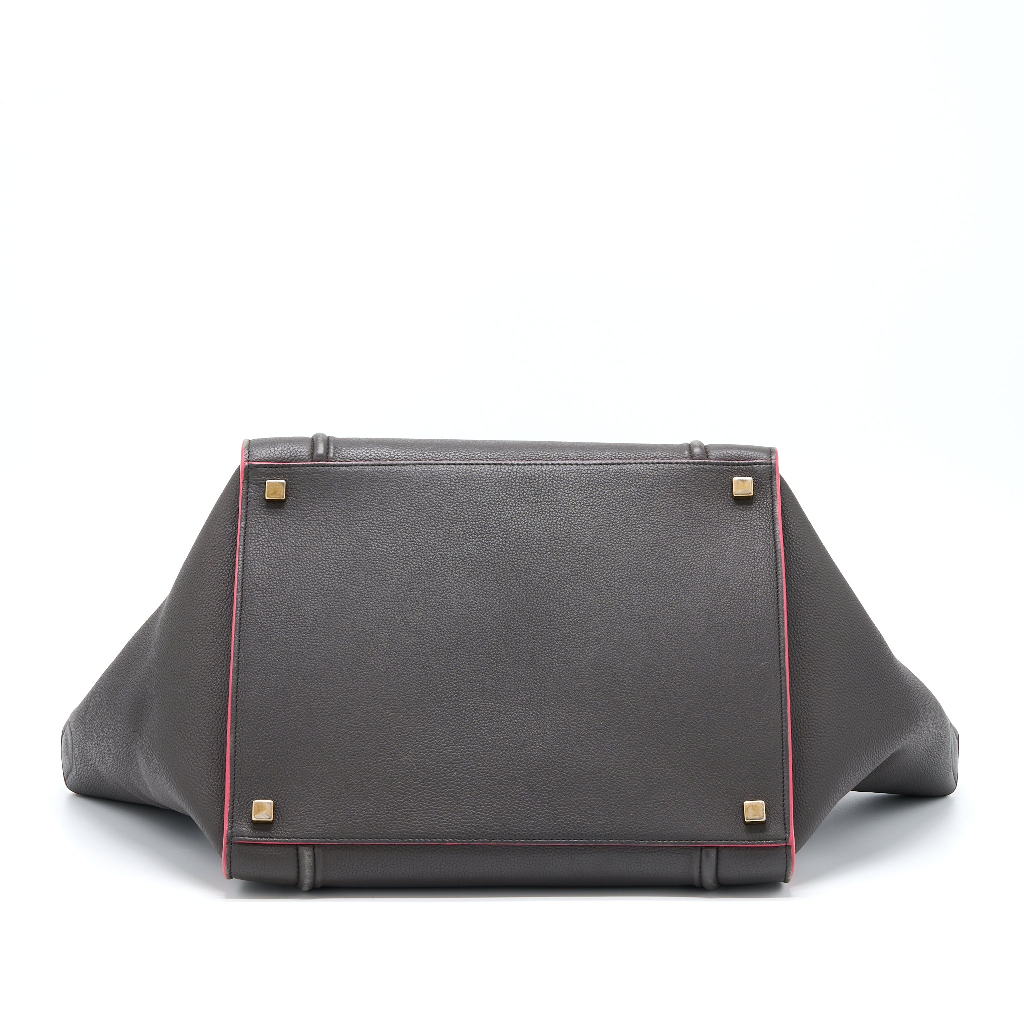 CELINE LARGE PHANTOM LUGGAGE BAG CALFSKIN DARK GREY/PINK