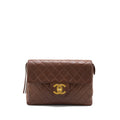 CHANEL VINTAGE CLASSIC TIMELESS BACKPACK LAMBSKIN BROWN GHW