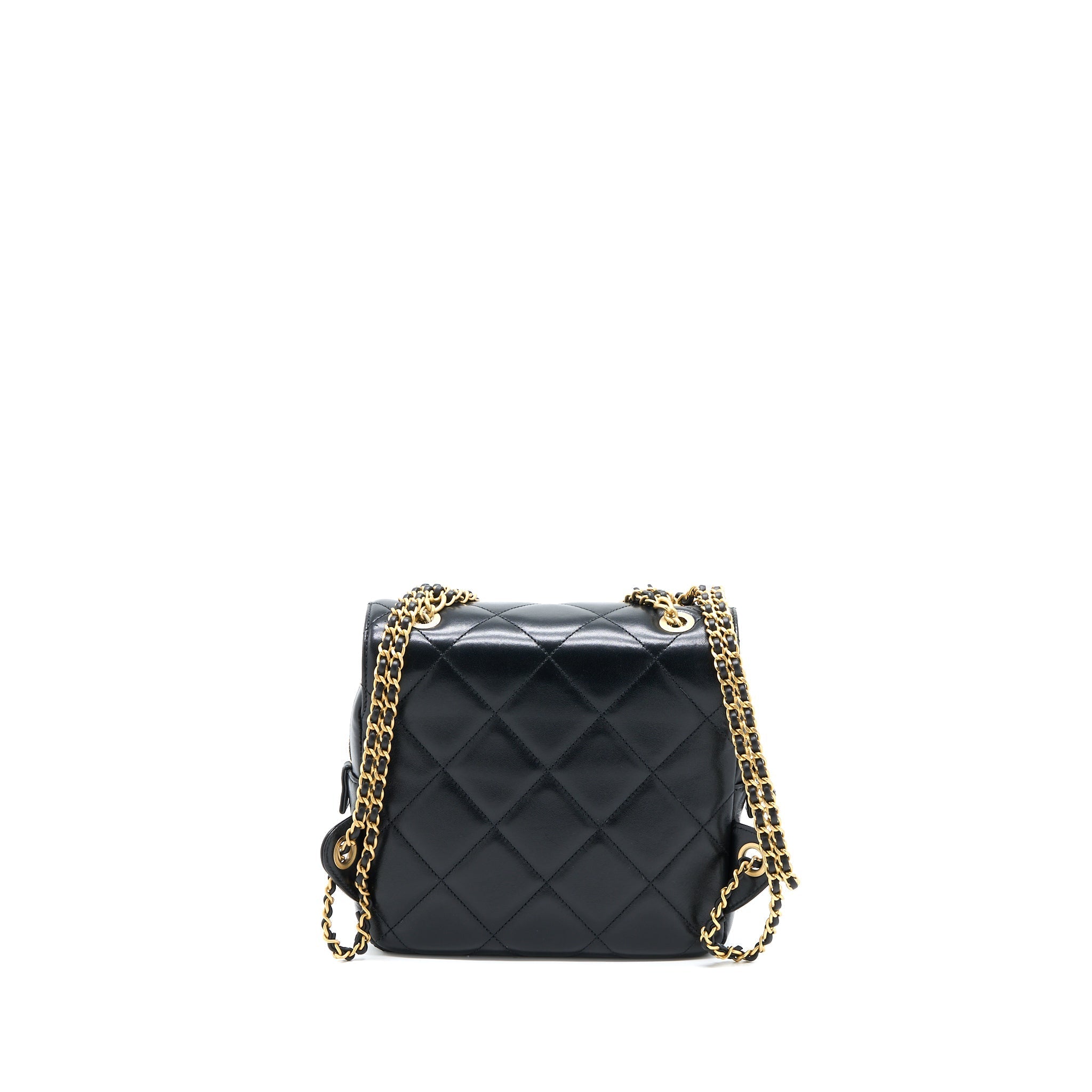 CHANEL 23P ADO BACKPACK LAMBSKIN BLACK GHW (MICROCHIP)