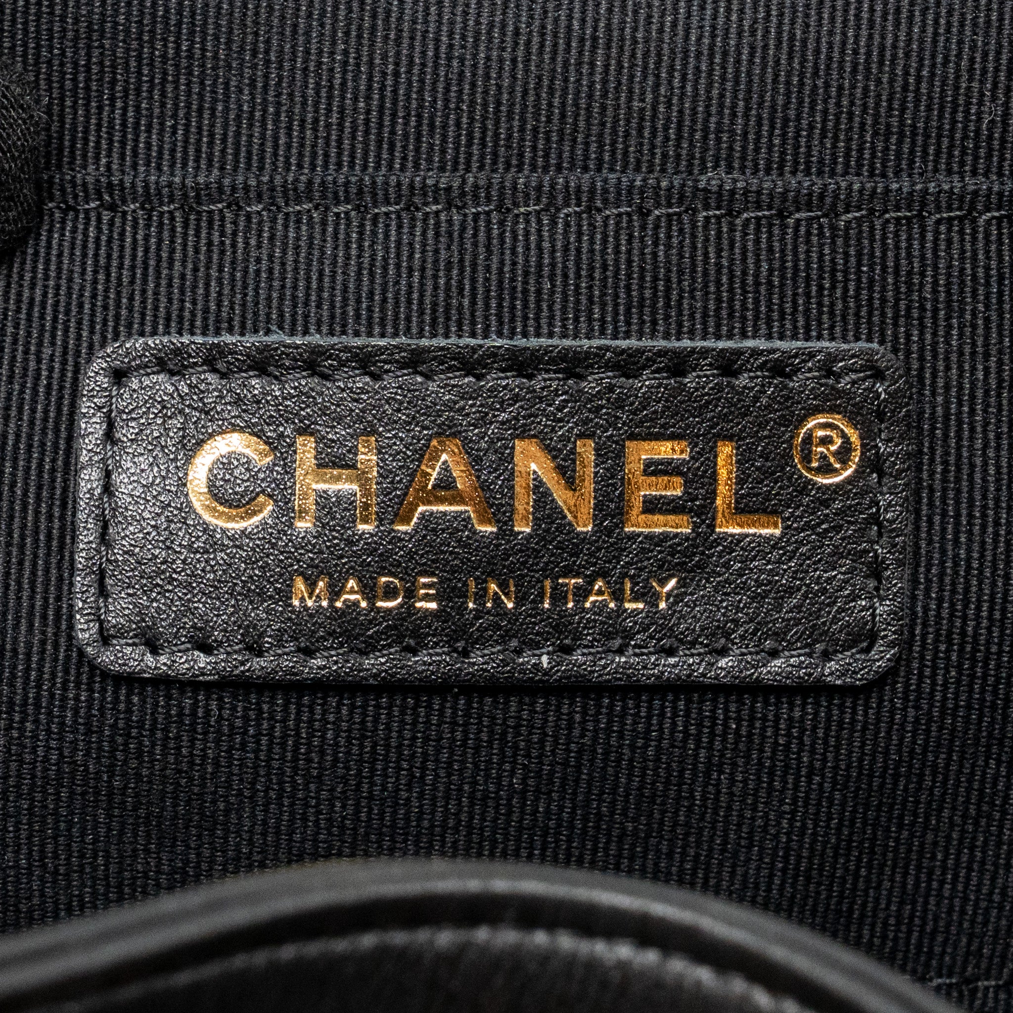 CHANEL MINI DUMA BACKPACK CALFSKIN BLACK LGHW (MICROCHIP)
