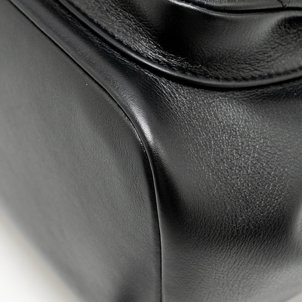 CHANEL MINI DUMA BACKPACK CALFSKIN BLACK LGHW (MICROCHIP)