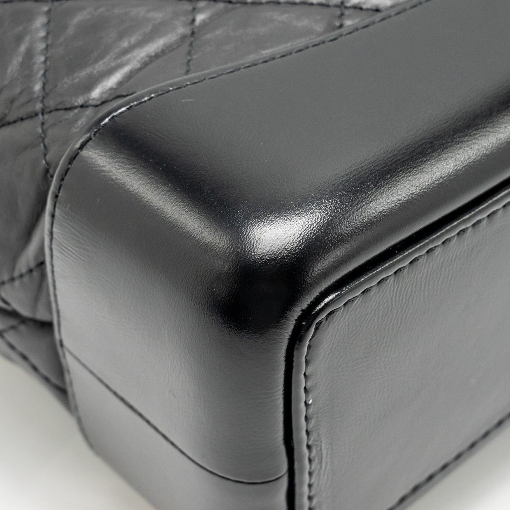 CHANEL SMALL GABRIELLE BACKPACK CALFSKIN BLACK MULTICOLOUR HARDWARE (MICROCHIP)