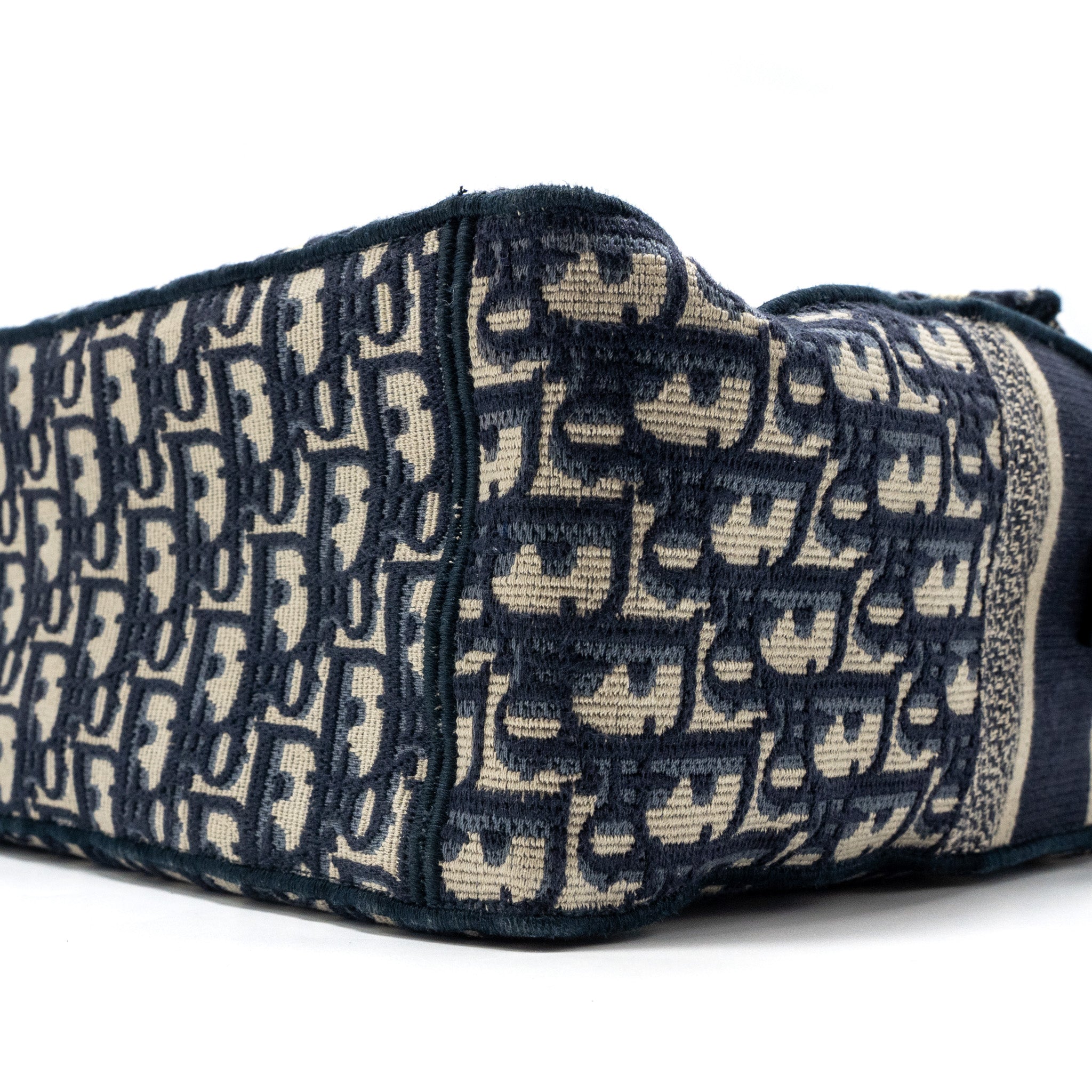 DIOR DIORCAMP MESSENGER BAG BLUE OBLIQUE EMBROIDERY SHW