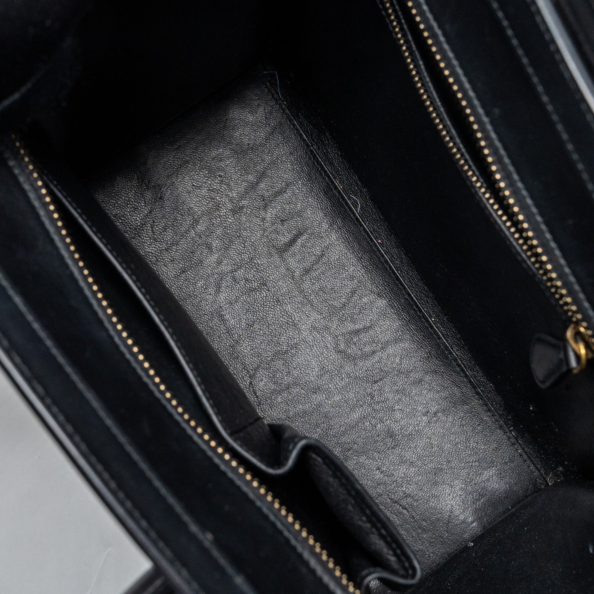 CELINE MICRO LUGGAGE CALFSKIN / SUEDE LEATHER MULTICOLOUR GHW